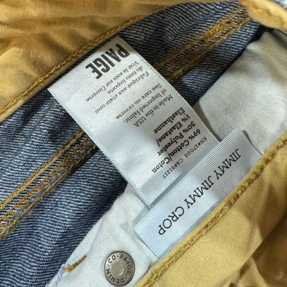 Paige Jimmy Jimmy Crop Denim Jeans Size 25 - Picture 8 of 8